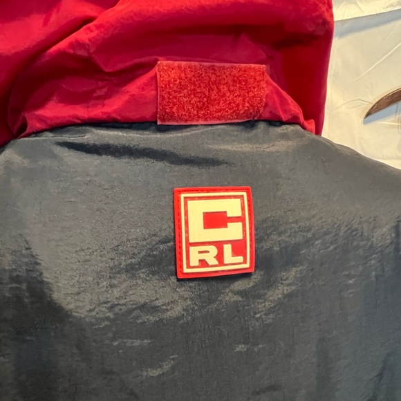 Vintage Chaps Ralph Lauren Windbreaker Jacket, Red Navy | L - Picture 7 of 16